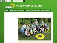 Tablet Screenshot of gruene-leingarten.de